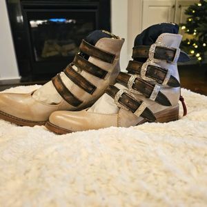 Freebird by Steven Scarlett Ice Multi size 8 boot